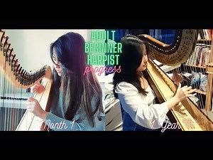 Adult Beginner Harpist - 1 Year Progress Video (May 2020- May 2021) | Farah Diyanah