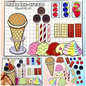Ice-cream Decoration : DIY Craft Kit (digital Download) - Etsy