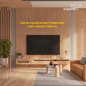 This is the kind of protection a so-called ‘in-built stabilizer gives your TV. For real protection from power surges, get a V-Guard TV Stabilizer. #VGuard #BetterTomorrow #RealProtection #TVStabilizer #TV #PowerFluctuations | V-Guard Industries Ltd.