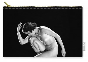 1930s Nude Woman In Classical Pose Art Zip Pouch by Vintage Images