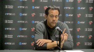Heat coach Erik Spoelstra on "very dangerous, dirty play" after Nikola Jokic lays out Markieff Morris