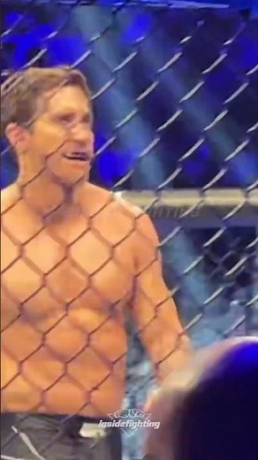 Jake Gyllenhaal Films Fight Scene for 'ROAD HOUSE' at UFC 285 #shorts