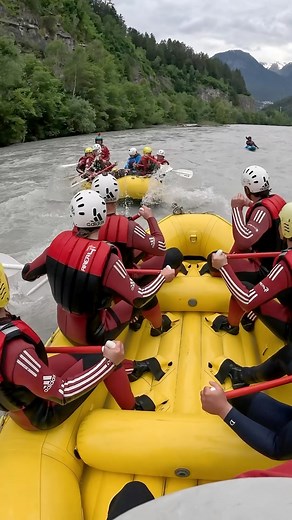 We follow rivers. Egal ob bei Regen oder Sonnenschein, unsere Rafting-Touren bieten immer ein grenzgeniales Teamerlebnis!🚣‍♂️ Schnapp dir deine Crew und werdet zu den Piraten des Inns 🏴‍☠️💦 #area47 #reallifeisoutdoors #rafting #whitewaterrafting #wefollowrivers #piratecrew #adrenaline | AREA 47 - Tirol