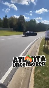 Mustang loses control and takes out a traffic sign 💥😮 | ATL Uncensored - Atlanta News