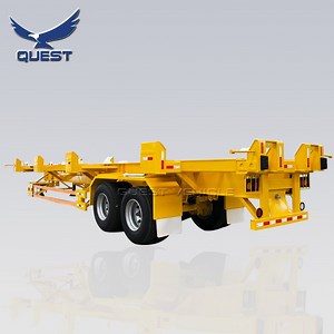 [Hot Item] 2 Axles 20feet 40FT 45FT Port Yard Bomb Cart Container Terminal Semi Trailer