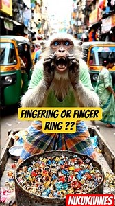 finger ring lelo 😆😆😀 #funny #ai #shorts #monkey