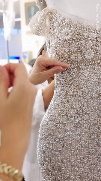 Watch the making of Ivanka Trump's Oscar de la Renta gown