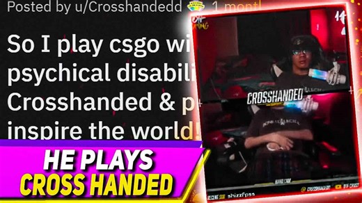 He Plays Crosshanded with His Legs... Extraordinary Gamer