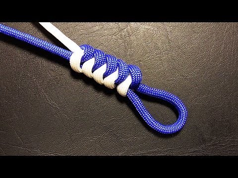 "Paracord Tips" How To Finish Off Snake Knots With A Loop (Music Version)