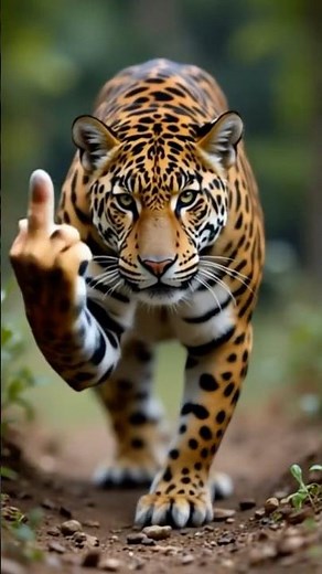 Jaguar Mood Don't Mess With Me #Attitude #Savage #Fierce#Bigcat#Leopard#Middlefinger