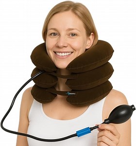 Medisupplis Inflatable Neck Stretcher for Pain Relief Cervical Traction Device, Neck Inflatable Traction Collar for Cervical Spondylosis Relief, Neck Cervical Traction Pillow for Home Use - Walmart.com