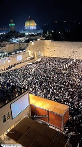 18 reactions |  JERUSALEM: Tens-of-thousands of Jews gather at the Western Wall to attend the last night of Selichot before Yom Kippur.  @shmulivld on the ground. עם ישראל חי  | Tel Aviv magazine | Facebook