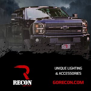 Because you are never intimidated by the road while you drive a CHEVROLET, let RECON light your path. | RECON Truck Accessories