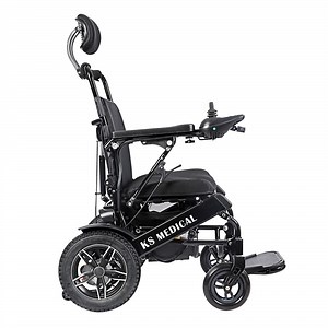 [Hot Item] Ksm-601 Electric Wheelchair Foldable Power Chair with 52cm Wider Wheel for Disabled Travels