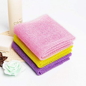 [Hot Item] Exfoliating Nylon Mesh Body Scrubber Long Bath Sponges African Exfoliating Net Sponge for Dead Skin Cell Remover