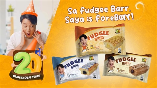 Annyeong Fudgee 'yan? Fudgee Bang, made with Oppa Ryan Bang! May pinagsamang sarap ng rich moist cake ng Fudgee Barr at flavors ng Citron Tea, Blueberry Yogurt, at Dalgona! O-Barr sa sarap! ASC Ref Code: R0168P111623F | Fudgee Barr: OBarr sa Sarap