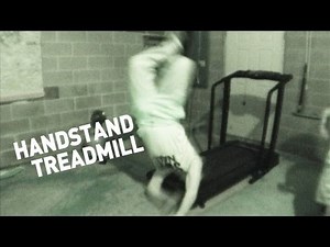 Treadmill Handstand Attempt