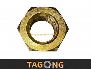 [Hot Item] Yellow Zinc Class6 M85 Hex Nuts DIN934 Cap Nuts