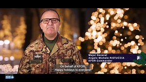 Happy Holidays from #KFOR Commander, Major General Angelo Michele Ristuccia! | NATO Kosovo Force - KFOR