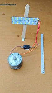 Glowing Light with only DC Motor, Rack and Gear | #dcmotor #tech #diy #dcmotorproject | Creative SJM Experiment