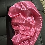 Kids Bonnets for Girls Silk Bonnet for Kids Double Layer Satin Bonnet Adjustable Toddler Sleep Cap（Black and Light Blue）