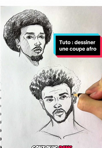 Tuto pour dessiner une coupe afro facilement