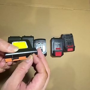 Battery Powered LED Flood Light for Electric Tools - Bright, Portable, and Versatile Outdoor Work Light (Battery Pack not Included) (Red)