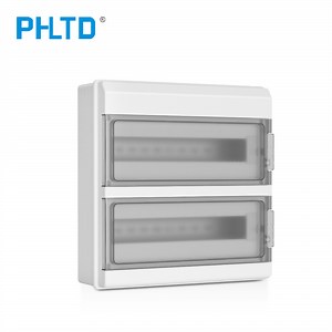 [Hot Item] Phpc-36 Outdoor Waterproof IP65 PC Plastic MCB DC 36 Way Main Switch Box Electrical Distribution Box