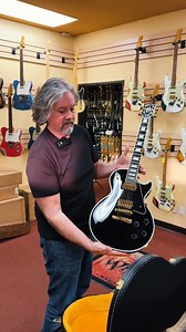 873K views · 11K reactions | Gibson Custom Shop Les Paul Custom Ebony Fingerboard Gloss Ebony (Black) 9.50 lbs #wildwestguitars #gibsonguitars #lespaulcustom | Wild West Guitars | Facebook