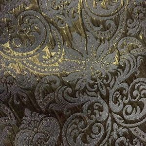 [Hot Item] 2024 New Bohemian Style Rose Design Metallic Jacquard Fabric for Women Skirt and Lady Garment