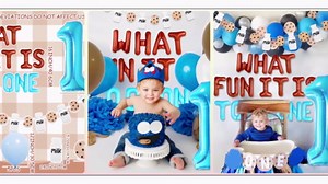 Milk and Cookies 1st Birthday Decorations for Boy Cookies Monster Sweet One Boys First Birthday Party Decor One Tough Cookie Balloons Banner Baby Shower