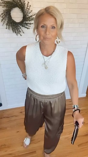 Did you see the satin jogger?? | A Bushel & A Peck MN