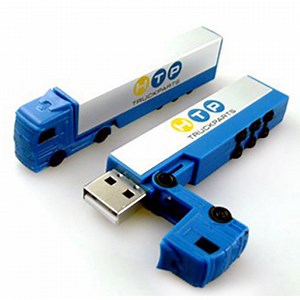 [Hot Item] Custom Logo Creative USB Flash Drive Truck Shape, Promotional Gift USB