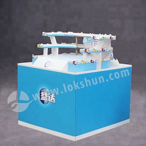 [Hot Item] Exhibition and Advertising Equipment Supermarket Pallet Display Paper Display Stand Free Standing display