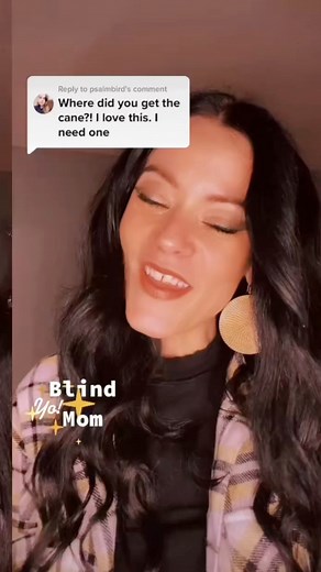 Where did blind mom get her custom white cane? You can buy custom white canes at Ambutech. #Blind #WhiteCane #VisuallyImpaired #Ambutech https://ambutech.com/ | Ability Mom