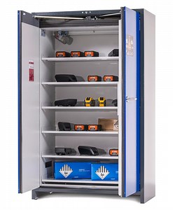 [Hot Item] Metal Material Anti-Oxidation and Anti-Exposure Lithium Battery Charging Cabinet Can Be Customized