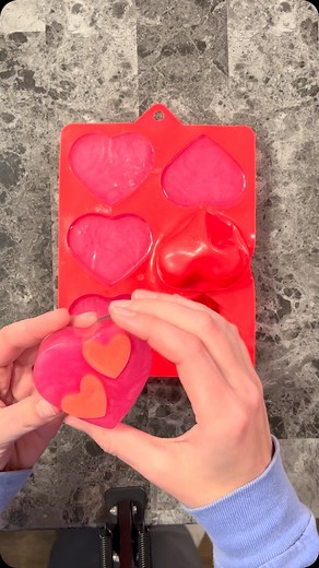 XOXO Soap Bars 🩷 Also available in pink! Grab one of these cute soap bars for your Valentine this year! These soaps are made with a nourishing blend of shea butter and glycerin soap bases for a rich, moisturizing lather. You will LOVE these soaps, and your skin will too! #homemadesoap #handmadesoap #naturalsoap #naturalskincare #soapunmolding #unmoldingsoap #satisfying #giftideas #valentinesday #valentinesgiftideas | Through Grace Alone