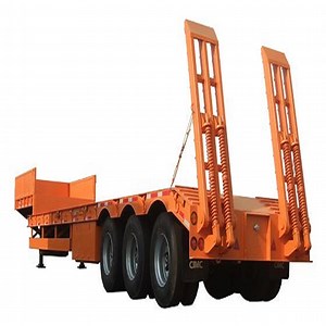 [Hot Item] 70t 3 Axle Semi Trailer Low Bed Trailer