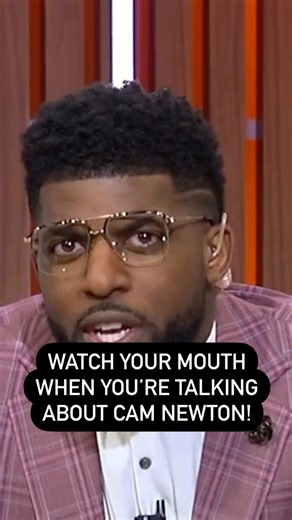 97K views · 11K reactions | @emmanuelacho: Watch your mouth when you’re talking about Cam Newton! | Speak | Facebook
