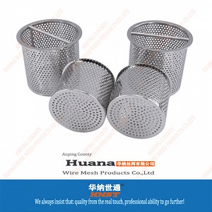 [Hot Item] Ss Perforated Round Hole 304 Perforated Metal Filter Tube Stainless Steel Water Strainer