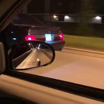 Foxbody mustang shooting flames with MSD 2-step