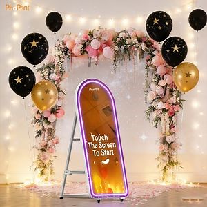 [Hot Item] Airbooth Magic Mirror Photo Booth Cheap Compatible SLR Camera and Printer Touch Screen Photo Booth