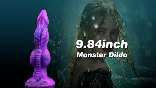 9.8″ Fantasy Dragon Monster Knot Dildo, Thick Horse Knotted Alien Sex Toys with Suction Cup (LF-66163) 1