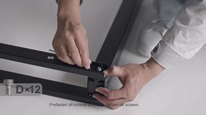 Mericonia L-Shaped Standing Desk with Cable Management, Corner Stand Up Desk, Electric Adjustable Computer Desk for Home Office Work