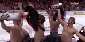 Nationals ripped off their shirts at Capitals game