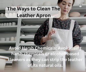 The ways to clean a Leather Apron Avoid Harsh Chemicals: Avoid using harsh chemicals or alcohol-based cleaners as they can strip the leather of its natural oils. #harshcleaning #naturalapron #leatherapron #handyman #downunderbedding #naturaloil | Down Under Bedding & Pillow | Facebook