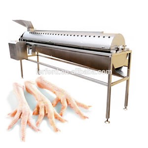 [Hot Item] Automatic Chicken Feet Blanching Peeling Line Chicken Claws Skin Peeler Machine