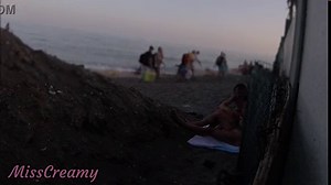 FLASHING my COCK in front of my STEPDAUGHTER in a PUBLIC BEACH and she HELPS me CUMSHOT in front of everyone #2 - REAL SEX RISKY