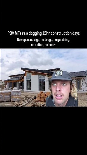 POV MFs raw dogging 12hr construction days #tradie #aus #construction