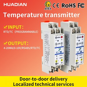 [Hot Item] Temperature Transmitter Temp Rtd PT100 4 20mA Temp Sensor Modbus PT100 RS485 0 10V 5V Converter
